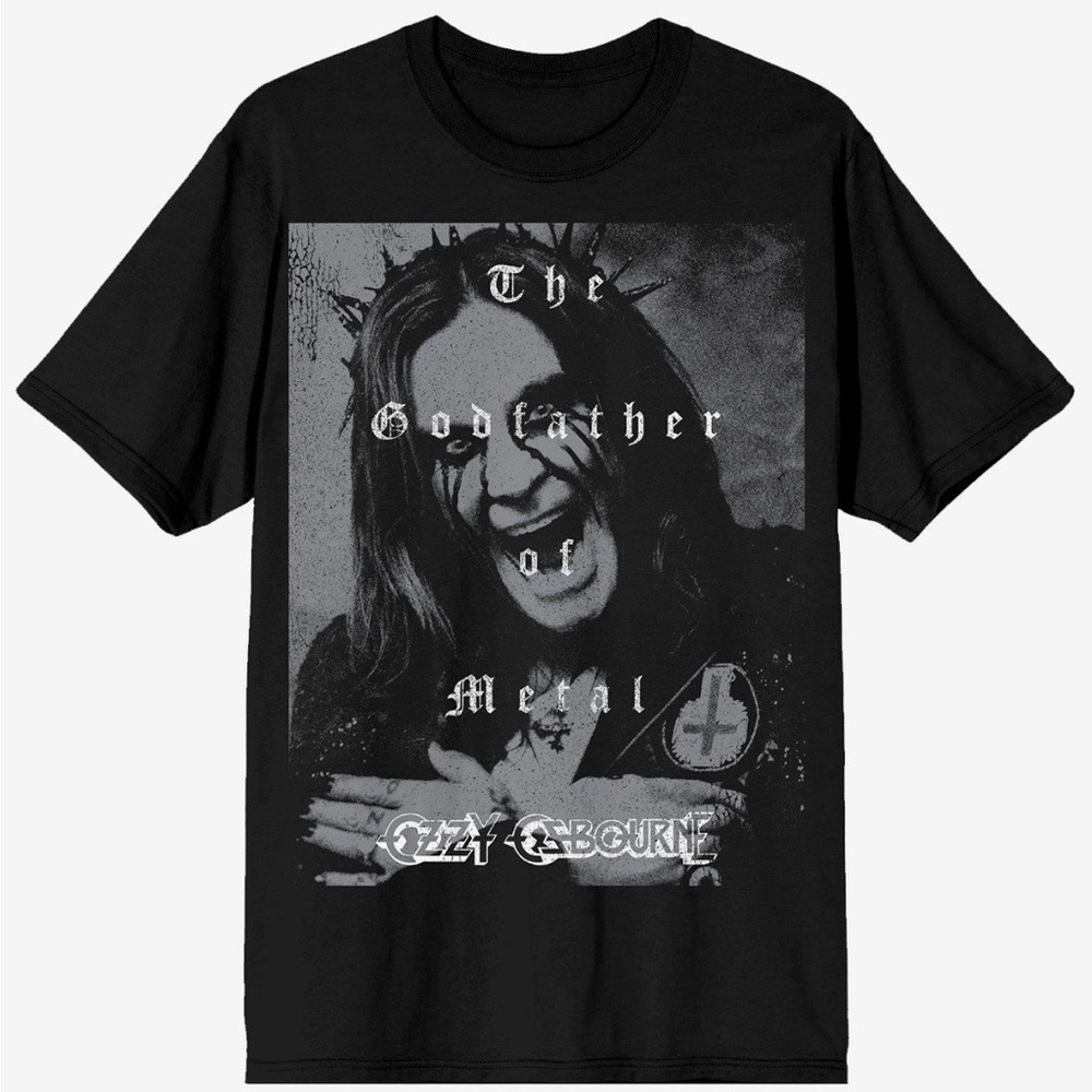 Black Ozzy Osbourne Graphic T-Shirt